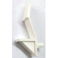 Support de Tablette Plastique Blanc Clip 5 mm (500)